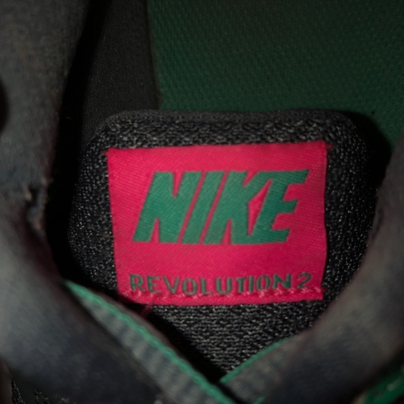 Nike Revolution 2 Sneakers Gray, Blue, Pink Swoosh Size 10 - Picture 6 of 12